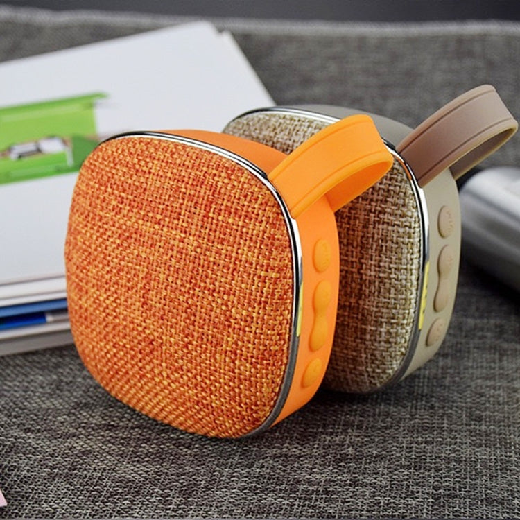 Enceinte Bluetooth mini carrée portable à texture tissu X25new, prise en charge appel mains libres & carte TF & AUX, X25new Orange, X25new Vert, X25new Gris, X25new Bleu