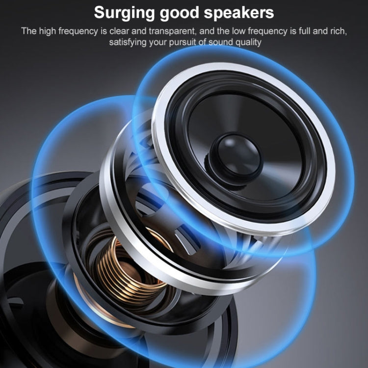 Haut-parleur stéréo Bluetooth sans fil EBS-908 à suspendre en tissu pour le cou avec subwoofer