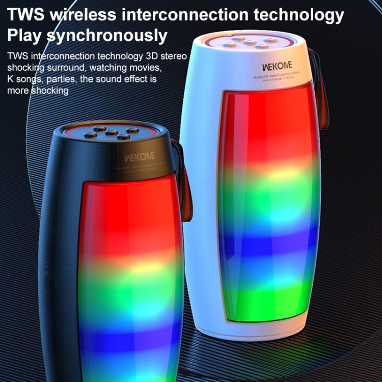 Enceinte Bluetooth colorée à impulsion sonore WEKOME D40 5W, D40 (Noir), D40 (Blanc)