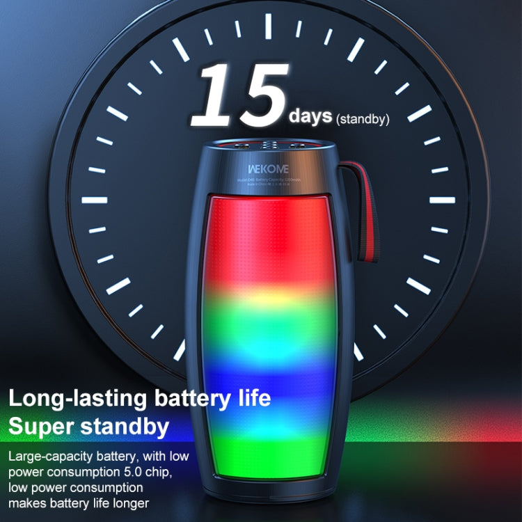 Enceinte Bluetooth colorée à impulsion sonore WEKOME D40 5W, D40 (Noir), D40 (Blanc)