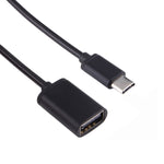Câble OTG métallique USB femelle vers Type-C mâle 8,3 cm, câble de charge et de données