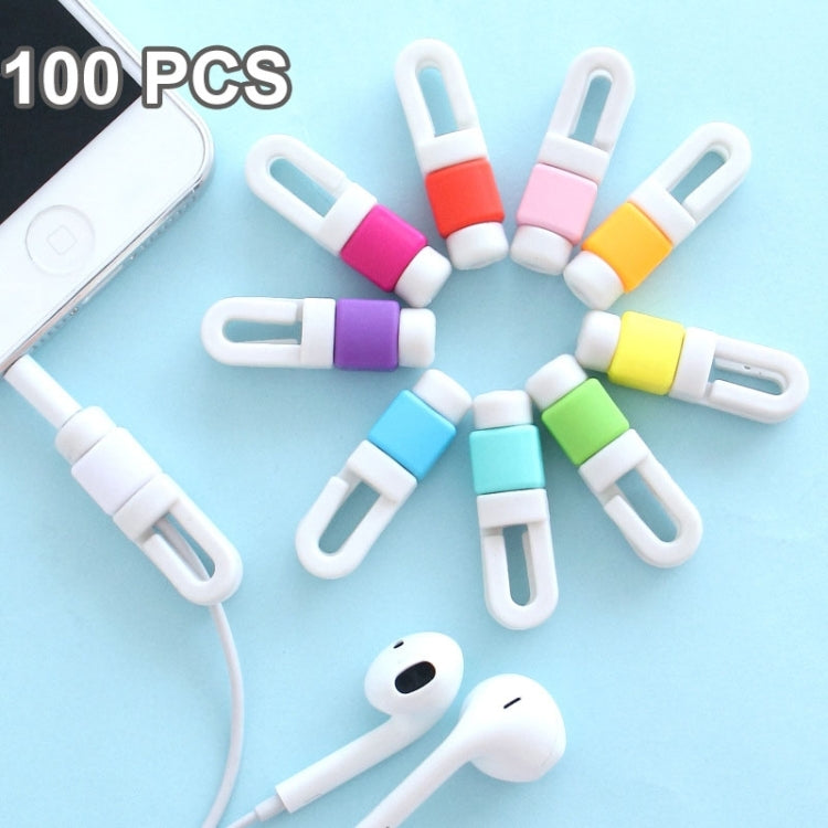 100 Pièces Organisateur de câble, enrouleur, serre-câbles pour écouteurs, livraison de couleur aléatoire, 100 Pièces