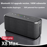 XDOBO X8 Max Enceinte Bluetooth Sans Fil 100W Subwoofer Extérieur Support TWS & Carte TF & Clé USB, X8 Max