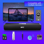 Haut-parleur Bluetooth sans fil YINDIAO A36 Bluetooth 5.0 Smart Subwoofer, version standard Bluetooth, version standard Bluetooth (Noir)
