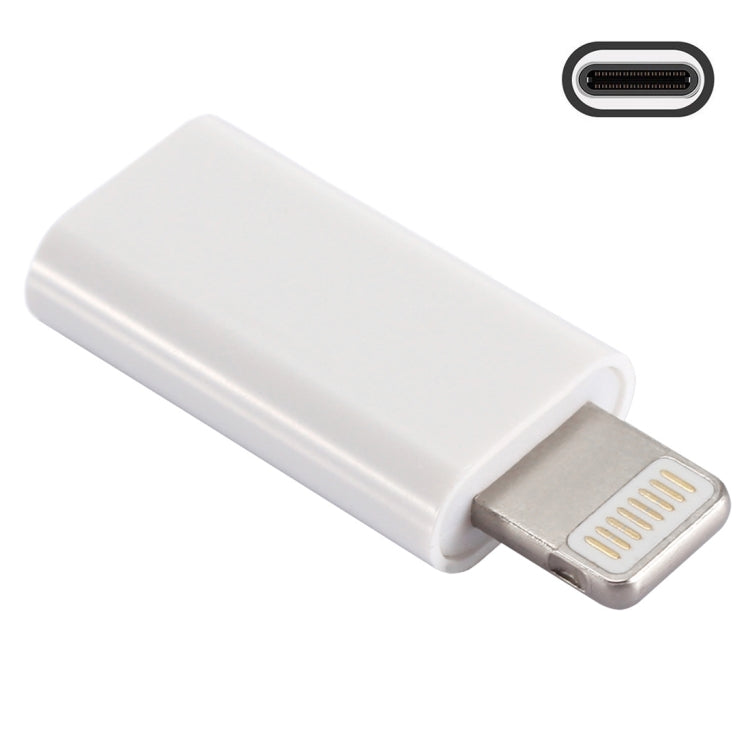 ENKAY Hat-Prince HC-6 Mini Adaptateur Connecteur de Port USB-C / Type-C 3.1 vers 8 Broches en ABS (Blanc), Noir, Type-C vers 8 Broches