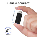 ENKAY Hat-Prince HC-6 Mini Adaptateur Connecteur de Port USB-C / Type-C 3.1 vers 8 Broches en ABS (Blanc), Noir, Type-C vers 8 Broches