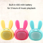 awei Y700 Mini Enceinte Bluetooth sans Fil Portable Lapin, Micro Intégré, Supporte AUX / Appel Mains Libres, Y700