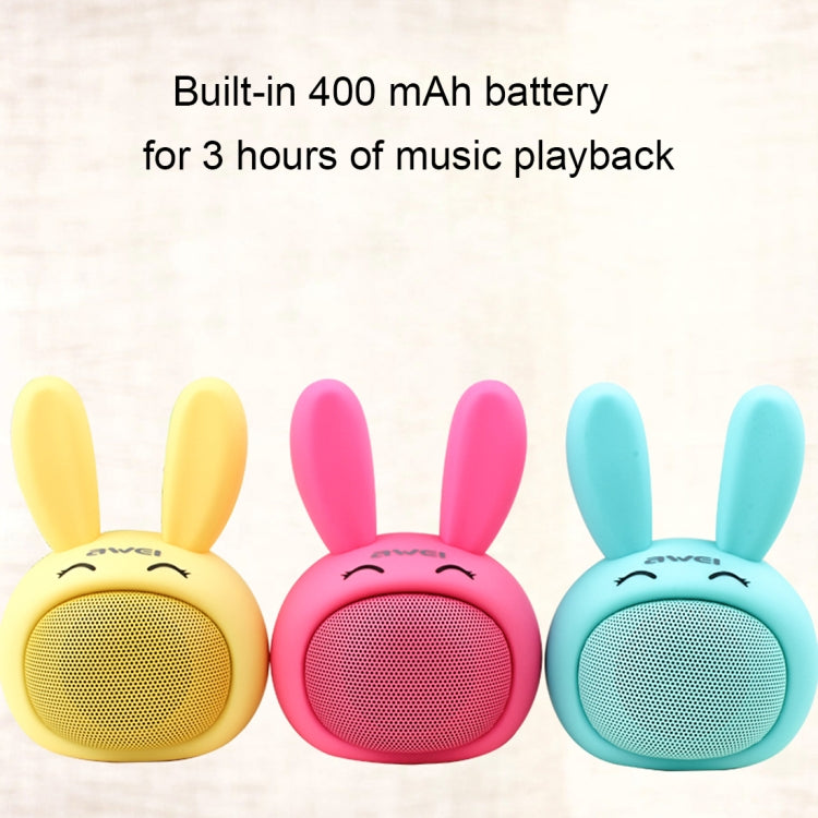 awei Y700 Mini Enceinte Bluetooth sans Fil Portable Lapin, Micro Intégré, Supporte AUX / Appel Mains Libres, Y700