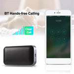 Haut-parleur Bluetooth sans fil portable ultra-plat BT209, compatible carte TF et appels mains libres, argent