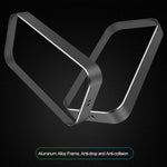Haut-parleur Bluetooth sans fil portable ultra-plat BT209, compatible carte TF et appels mains libres, argent