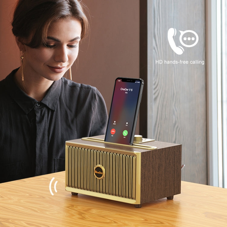 Enceinte Bluetooth portable Oneder V6, support mains libres & FM & carte TF & AUX & clé USB