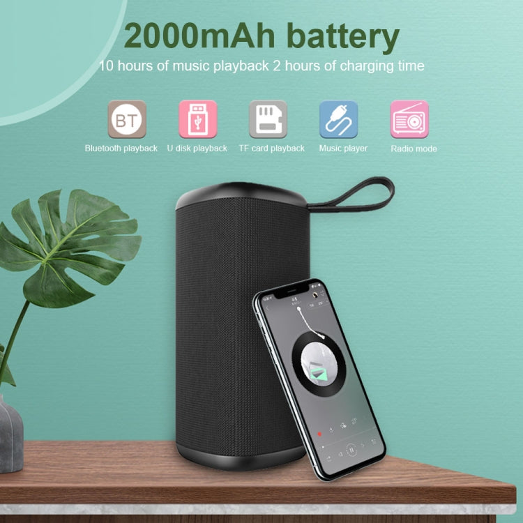 Enceinte Bluetooth sans fil portable ZEALOT S35 avec basses puissantes et microphone intégré, compatible appels mains-libres, carte TF et AUX
