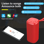 Enceinte Bluetooth sans fil portable ZEALOT S35 avec basses puissantes et microphone intégré, compatible appels mains-libres, carte TF et AUX