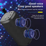 Enceinte Bluetooth sans fil portable ZEALOT S35 avec basses puissantes et microphone intégré, compatible appels mains-libres, carte TF et AUX