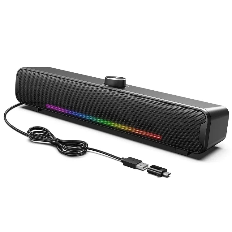 Enceinte portable extérieure HiFi USB Bluetooth avec lumière RGB L16, L16