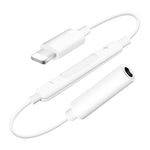 MH020 8 Pin to 3.5mm Headphone Jack Adapter Support Self-timer / Song / Line Control