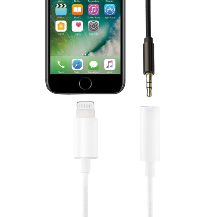 Adaptateur audio 8 broches pour écouteurs 3,5 mm, longueur du câble : 8 cm