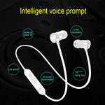 Casque intra-auriculaire Bluetooth 5.0 X3 à absorption magnétique avec micro HD, support des appels mains libres, portée : 10 m