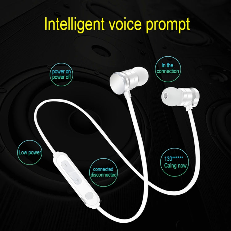 Casque intra-auriculaire Bluetooth 5.0 X3 à absorption magnétique avec micro HD, support des appels mains libres, portée : 10 m