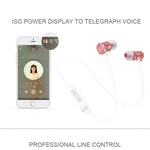 Casque intra-auriculaire Bluetooth 5.0 X3 à absorption magnétique avec micro HD, support des appels mains libres, portée : 10 m
