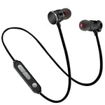Casque intra-auriculaire Bluetooth 5.0 X3 à absorption magnétique avec micro HD, support des appels mains libres, portée : 10 m