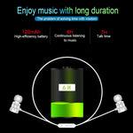 Casque intra-auriculaire Bluetooth 5.0 X3 à absorption magnétique avec micro HD, support des appels mains libres, portée : 10 m