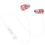 Casque intra-auriculaire Bluetooth 5.0 X3 à absorption magnétique avec micro HD, support des appels mains libres, portée : 10 m