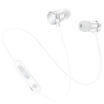 Casque intra-auriculaire Bluetooth 5.0 X3 à absorption magnétique avec micro HD, support des appels mains libres, portée : 10 m