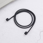 Sangle anti-perte pour écouteurs Bluetooth sans fil en silicone unisexe pour Apple AirPods 1/2, longueur du câble : 60 cm