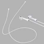 Sangle anti-perte pour écouteurs Bluetooth sans fil en silicone unisexe pour Apple AirPods 1/2, longueur du câble : 60 cm