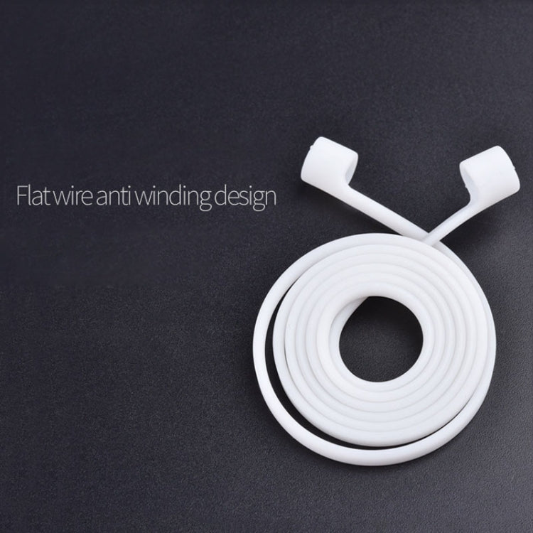 Sangle anti-perte pour écouteurs Bluetooth sans fil en silicone unisexe pour Apple AirPods 1/2, longueur du câble : 60 cm