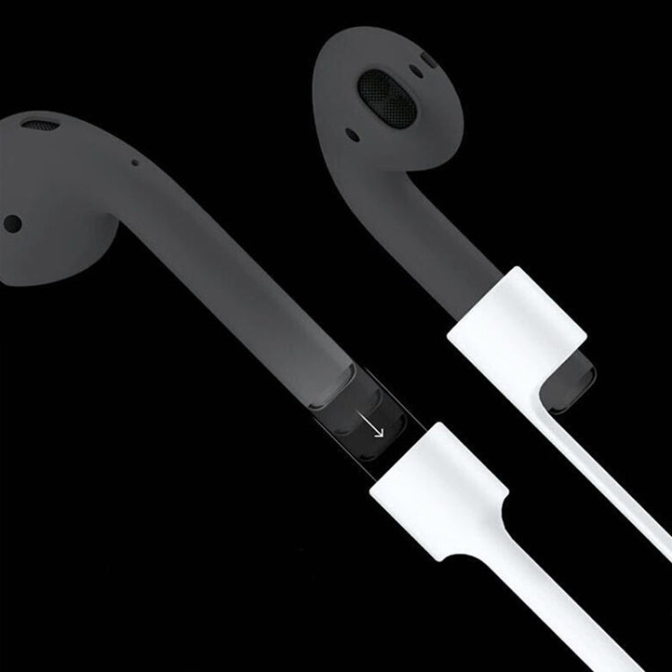 Sangle anti-perte pour écouteurs Bluetooth sans fil en silicone unisexe pour Apple AirPods 1/2, longueur du câble : 60 cm
