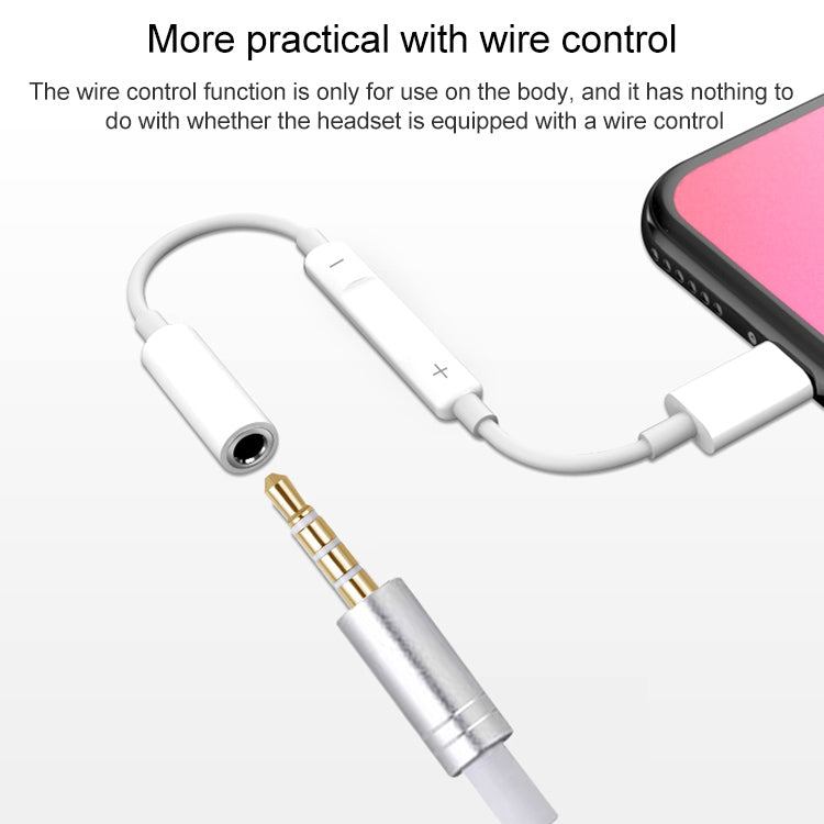 Adaptateur audio Bluetooth avec contrôle filaire, prise casque femelle 3,5 mm vers mâle 8 broches, prend en charge la musique, les appels, le contrôle du volume