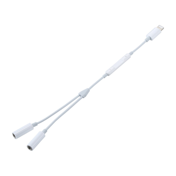 MH026 Adaptateur audio avec contrôle filaire, 8 broches mâle vers double prise casque femelle 3,5 mm