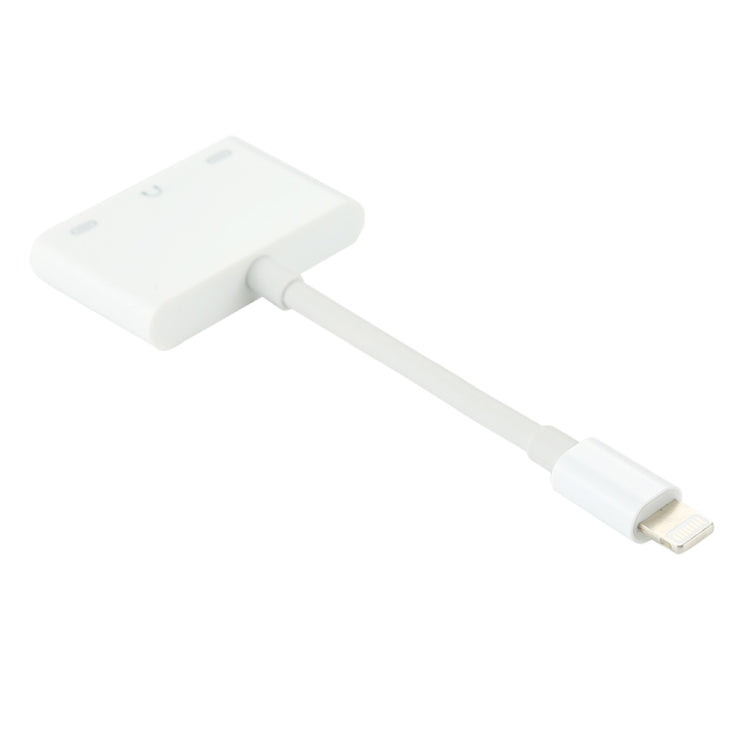 Adaptateur audio mâle 8 broches vers double femelle 8 broches et femelle 3,5 mm