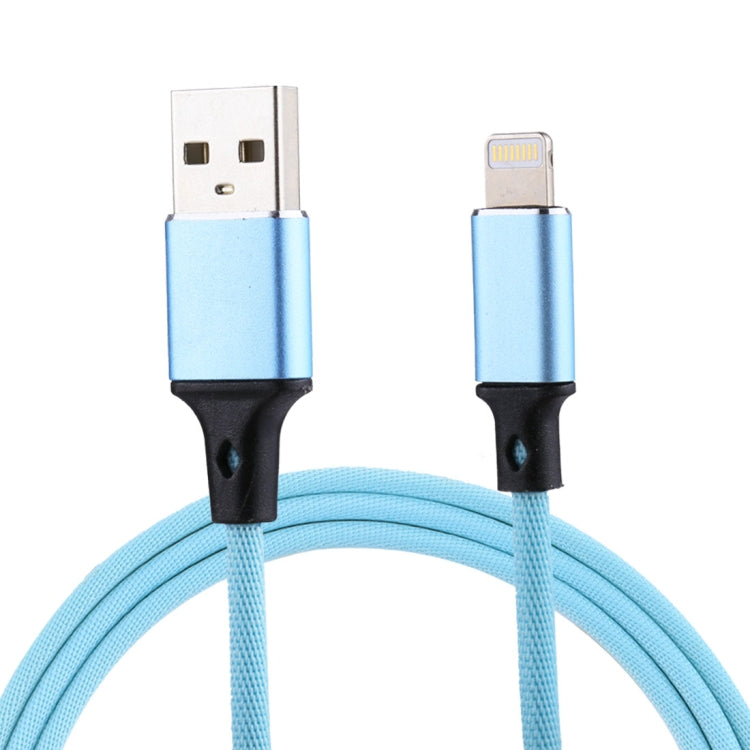 Câble de synchronisation et de charge USB vers 8 broches tressé en nylon, 1m 2A, 8 broches noir, 8 broches rouge, 8 broches blanc, 8 broches rose, 8 broches gris, 8 broches bleu