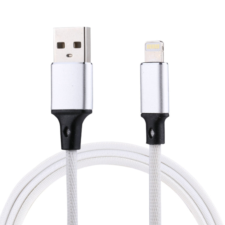 Câble de synchronisation et de charge USB vers 8 broches tressé en nylon, 1m 2A, 8 broches noir, 8 broches rouge, 8 broches blanc, 8 broches rose, 8 broches gris, 8 broches bleu