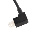 Câble de données USB vers connecteur coudé à 8 broches de 30 cm pour DJI SPARK / MAVIC PRO / Phantom 3 et 4 / Inspire 1 et 2, USB vers 8 broches