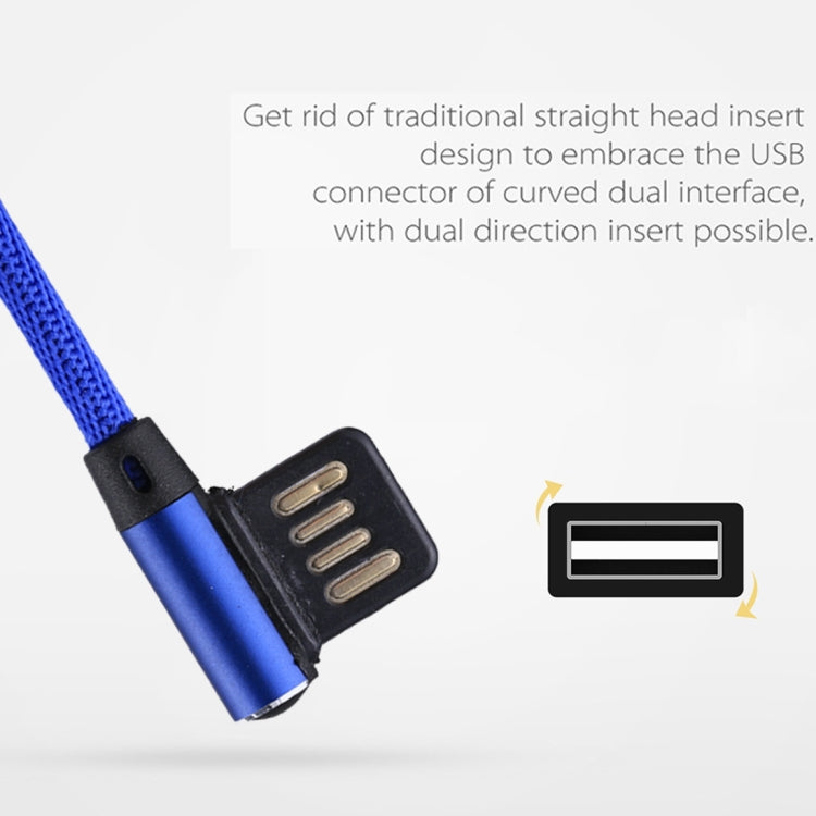 Câble de synchronisation et de charge USB vers 8 broches à double coude, tressé en nylon, sortie 2,4A, 1m, coloris : rouge 8 broches, bleu foncé 8 broches, bleu 8 broches, noir 8 broches, café 8 broches.