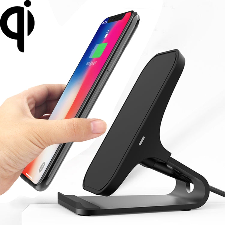 Chargeur sans fil intelligent à double bobine standard Qi HAMTOD M5 15W avec voyant lumineux, supporte la charge rapide, M5 Noir, M5 Argent