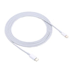 Câble de charge rapide USB-C / Type-C mâle vers 8 broches mâle de 2 m