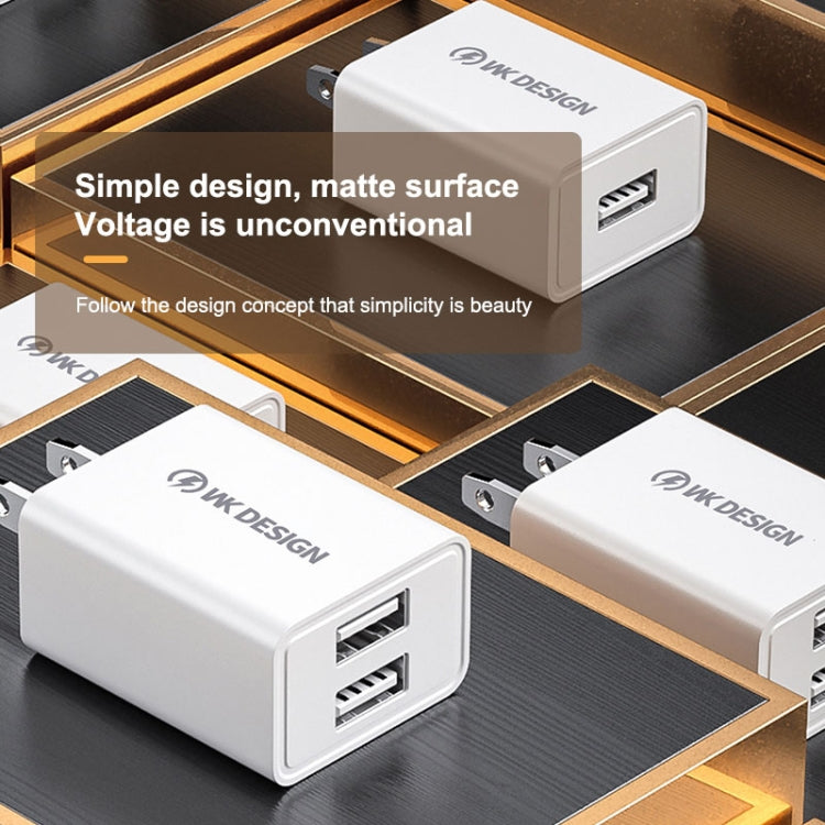 WK WP-U118 Adaptateur secteur de voyage 10W à port USB unique, prise US, WP-U118 Prise US