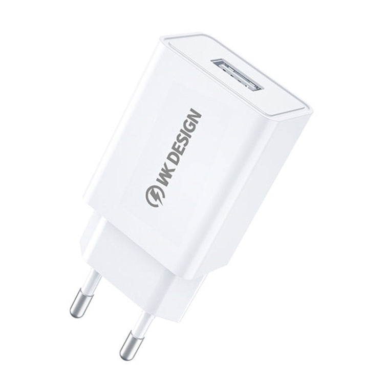 WK WP-U118 Adaptateur secteur de voyage 10W à port USB unique, prise UE, WP-U118 prise UE