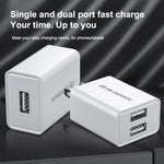WK WP-U118 Adaptateur secteur de voyage 10W à port USB unique, prise UE, WP-U118 prise UE