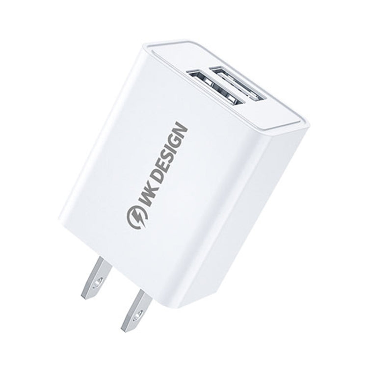 WK WP-U119 Chargeur de Voyage 10W à Deux Ports USB Adaptateur Secteur, Prise US, WP-U119 Prise US