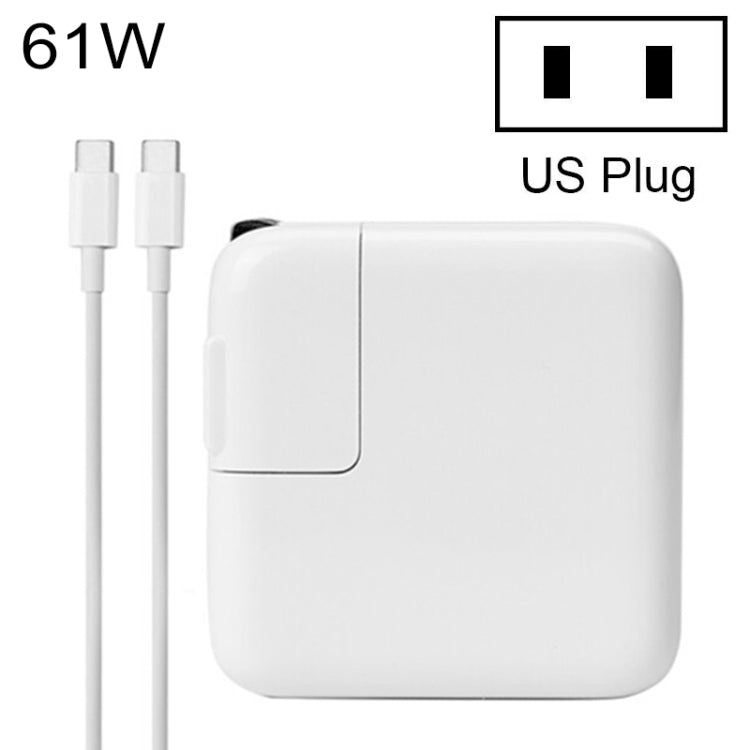 Adaptateur secteur Type-C 61W avec câble de 1,8 m, prise US, prise US 61W