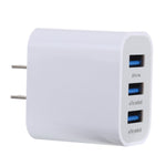Chargeur de voyage rapide 3.1A à 3 ports USB, prise américaine, LZ-528 US