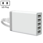 Chargeur rapide de voyage XBX09 40W 5V 8A 5 ports USB, prise britannique (noir), XBX09, 8A