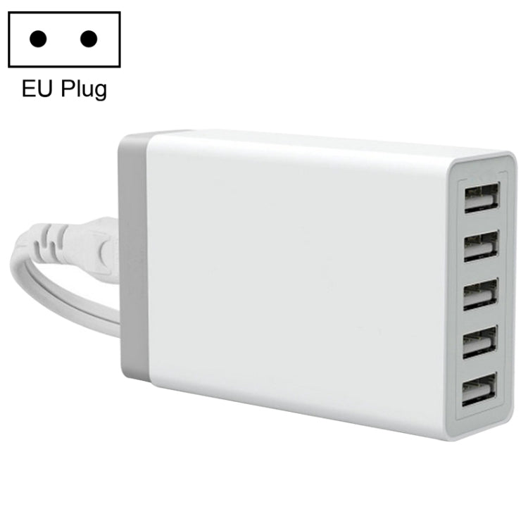 Chargeur rapide de voyage XBX09 40W 5V 8A 5 ports USB, prise britannique (noir), XBX09, 8A