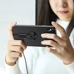 Adaptateur de charge rapide LXS08 8 broches vers 8 broches + prise audio 3,5 mm avec support en anneau, 8 broches + 3,5 mm